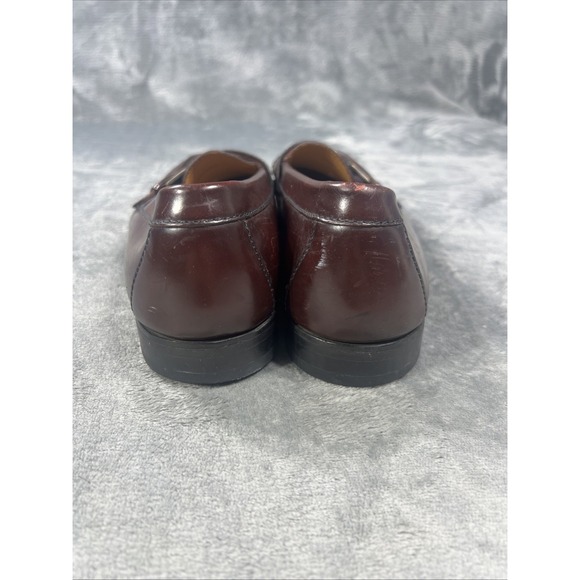 Vintage Cole Haan Shoes Mens 10 D Monk Strap Loafer Burgundy C03516 Pinch Buckle main image 16